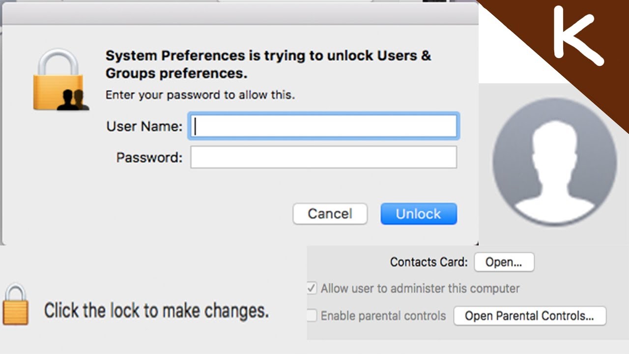 forgot parental control password for mac
